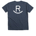 Story, a Heather Navy Premium V-Neck Tee (back-view)