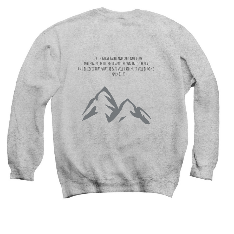 Fine Arts, a Sport Grey Crewneck Sweatshirt (back-view)