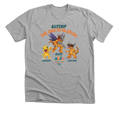 Ally Evolution, a Athletic Heather Premium Unisex Tee