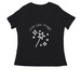 Just Like Magic, a Black Women's Relaxed V-Neck Tee