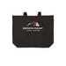 Zephyr Point's kin?dom Camp!, a Deep Black Cotton Canvas Tote Bag