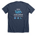 T-Shirts, a Heather Navy Premium Unisex Tee (back-view)
