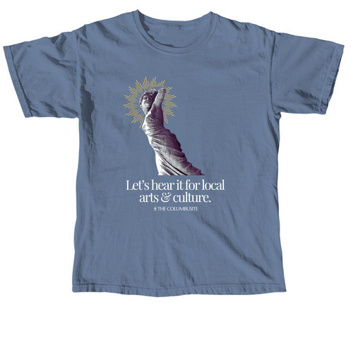 Lady Columbus Tee, a Blue Jean Comfort Colors Unisex Tee