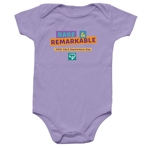 2026 CdLS Awareness Day for Babies, a Lavender Infant Onesie