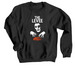 Pazuzu, a Black Crewneck Sweatshirt