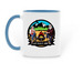 Lazy Dayz Ahead, a Light Blue Two-Tone Ceramic Mug (back-view)