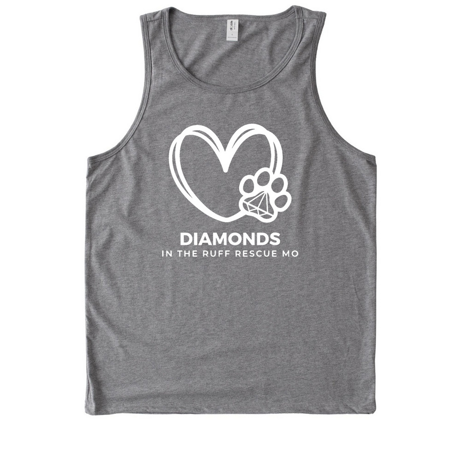 Ditrrmo Logo Tank Tops, a Aluminum Grey Allmade Eco Triblend Tank
