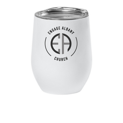 Tumbler, a White Insulated Wine Cup