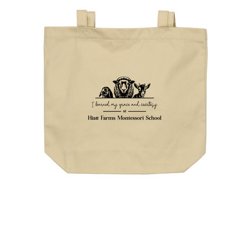 HFMS Farmer's Market Bags, a Oyster Organic Cotton Tote Bag
