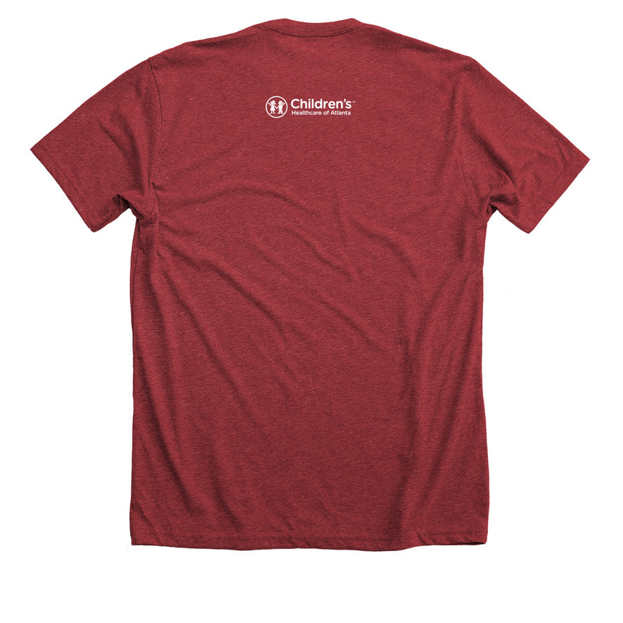 Happy Howlidays, a Heather Canvas Red Premium Unisex Tee (back-view)