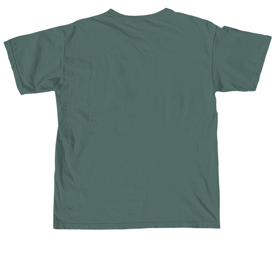 Fall 2026 Shirt, a Blue Spruce Comfort Colors Unisex Tee (back-view)