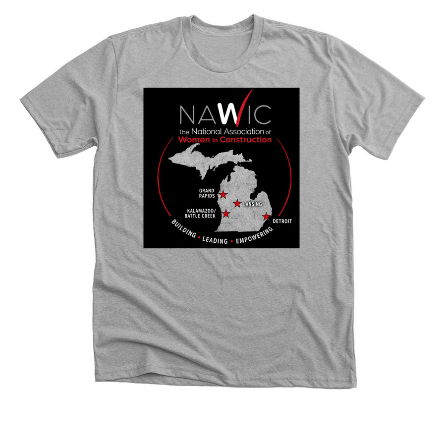 NAWIC SHIRT, a Athletic Heather Premium Unisex Tee