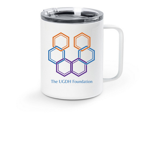 TUF Travel Mug, a White Stainless Steel Travel Mug