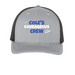 Cole's Courageous Crew, a Heather Grey/ Black Printed Five-Panel Trucker Cap