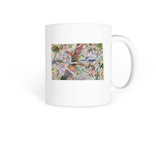 Taking Your Leave by Dan White, a White Coffee Mug