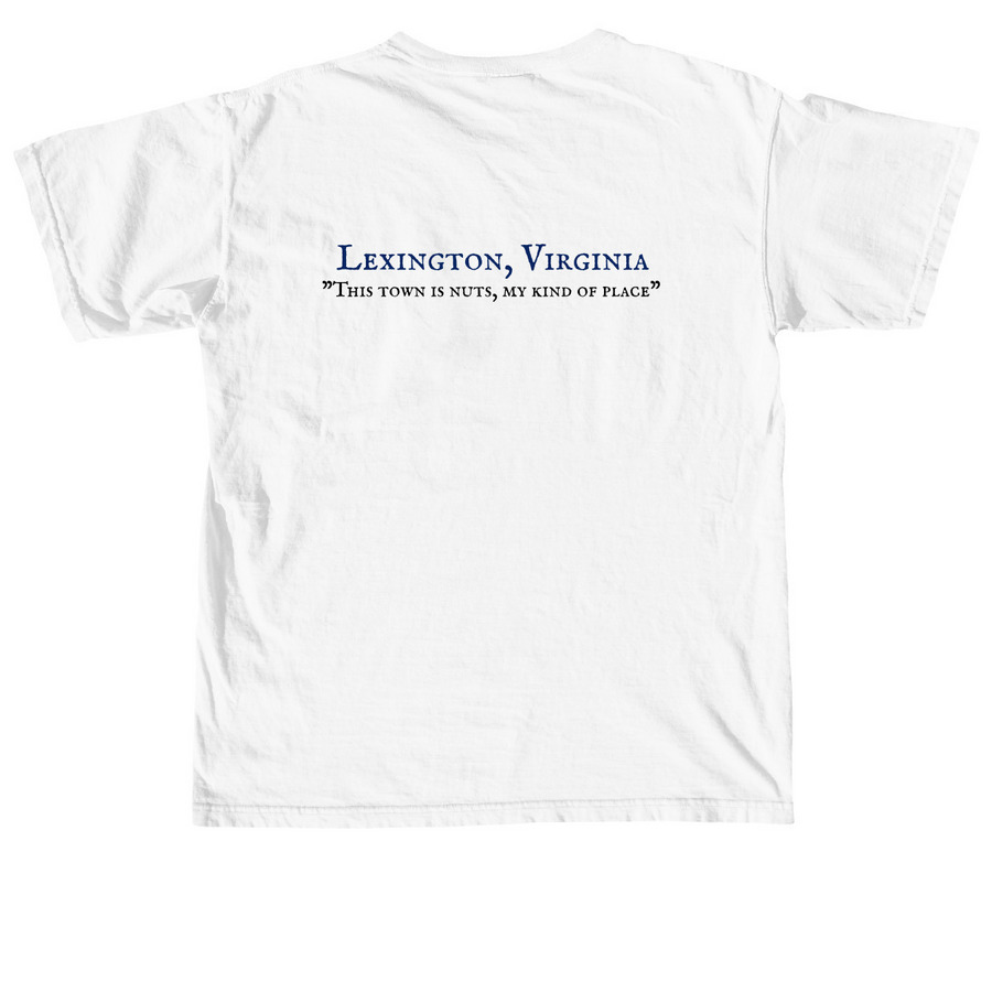 Lexington Mikey Tee, a White Comfort Colors Unisex Tee (back-view)