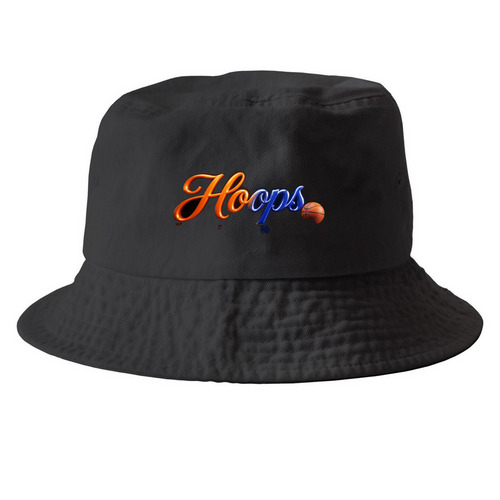 Wear me everywhere, a Black Printed Bucket Hat