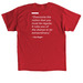 HB Red Unisex T-Shirt, a Red Classic Unisex Tee (back-view)