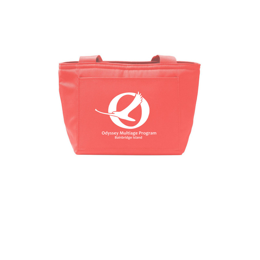 Lunch Tote, a Coral Splash Insulated Lunch Tote