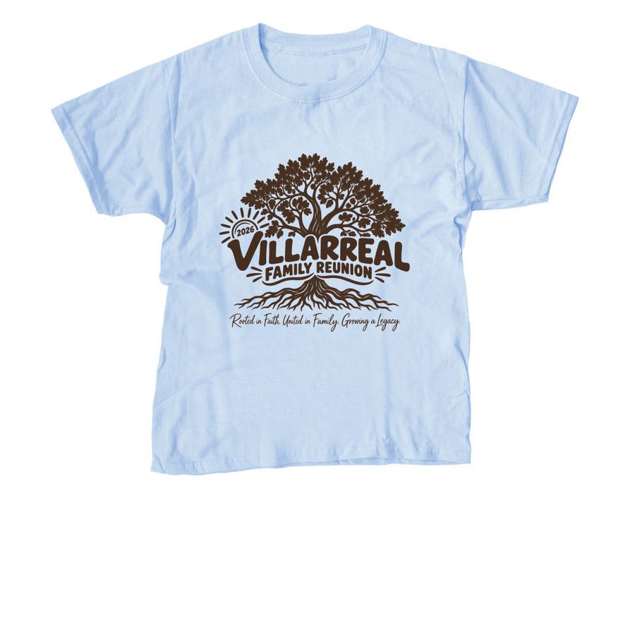 YOUTH SIZES, a Light Blue Youth Unisex Tee