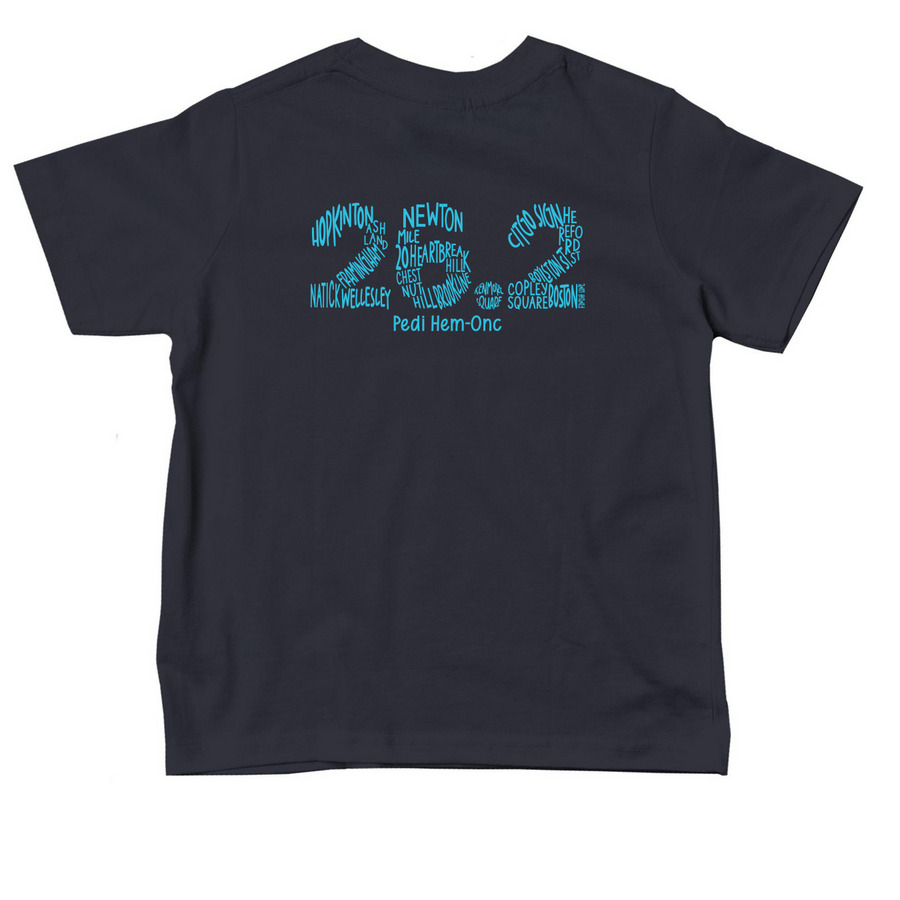 LOVESTRONG Toddler Tees, a Navy Toddler Tee (back-view)