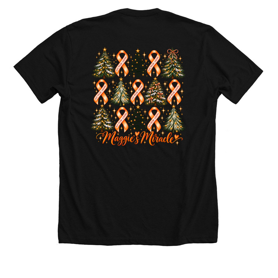 Christmas&nbsp;, a Solid Black Blend Premium Unisex Tee (back-view)