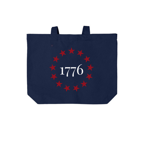 America 250 - tote, a River Blue Navy Cotton Canvas Tote Bag