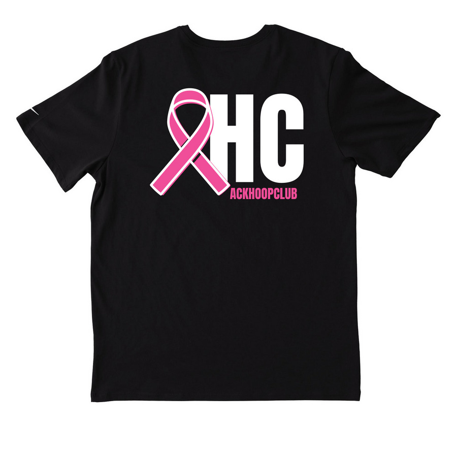 AHC RIBBION TEE, a Black Nike Dri-FIT Jersey Blend Performance Tee (back-view)