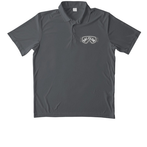 Ski Club Polo, a Iron Grey Unisex Performance Polo