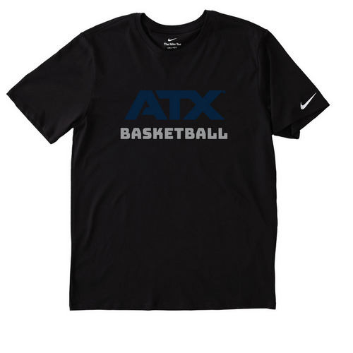 Fundraising ATX Deaf Basketball Team, a Black Nike Dri-FIT Jersey Blend Performance Tee