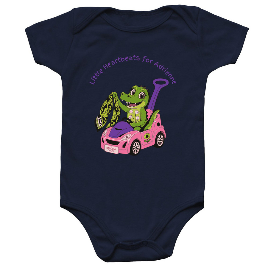 #TEAMADRIENNE BABY, a Navy Infant Onesie