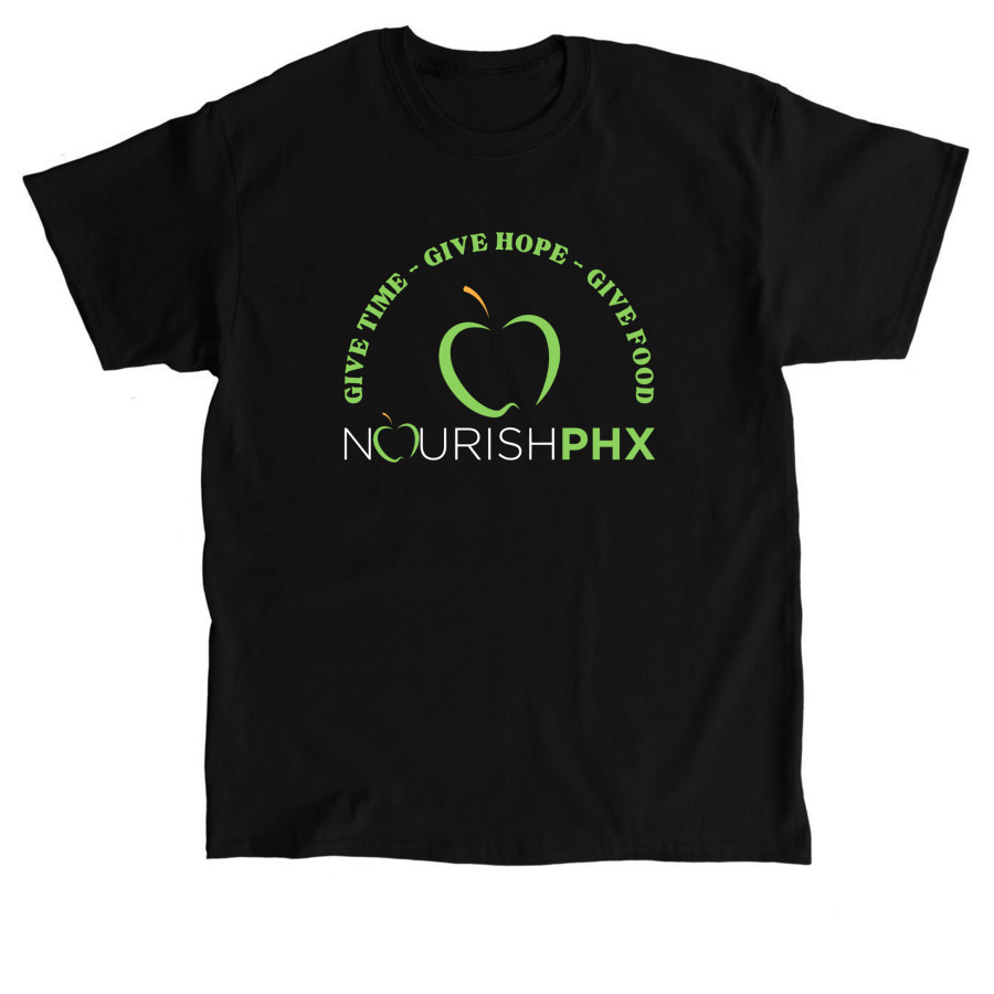 GIVE TIME - GIVE HOPE- GIVE FOOD, a Black Classic Unisex Tee