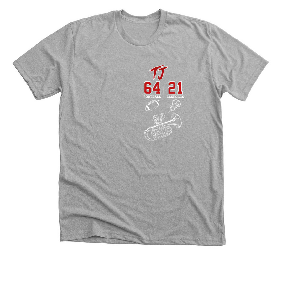 TJ NICHOLSON MEMORIAL SHIRT FUNDRAISER&nbsp;, a Athletic Heather Premium Unisex Tee