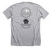 Paws & Pints 2025, a Athletic Heather Premium Unisex Tee (back-view)