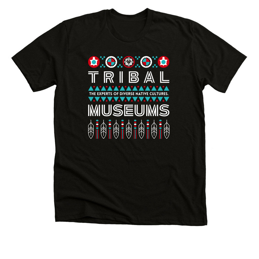 Tribal Museums, a Solid Black Blend Premium Unisex Tee