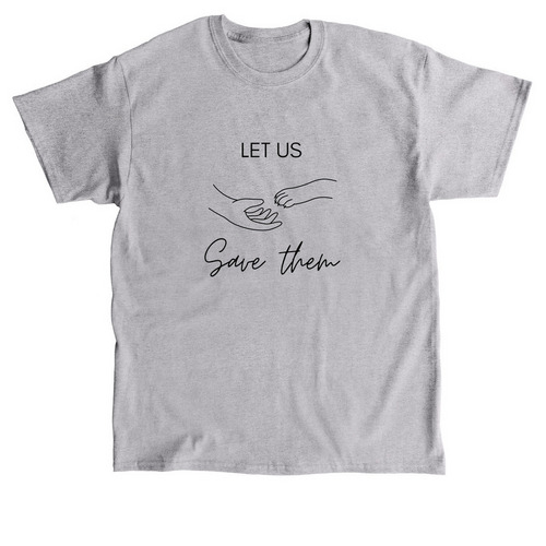 Let Us Save The Potcakes, a Sport Grey Classic Unisex Tee