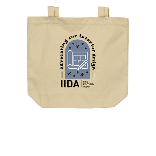 IIDA Advocacy Design 1 - Tote, a Oyster Organic Cotton Tote Bag