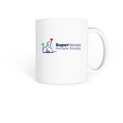 Super Heroes HS Logo Mug, a White Coffee Mug