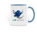 Indigo Mug, a Light Blue Two-Tone Ceramic Mug