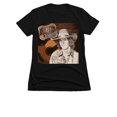 Austin McKedy Music photo&nbsp; tops, a Black Women's Slim Fit Tee