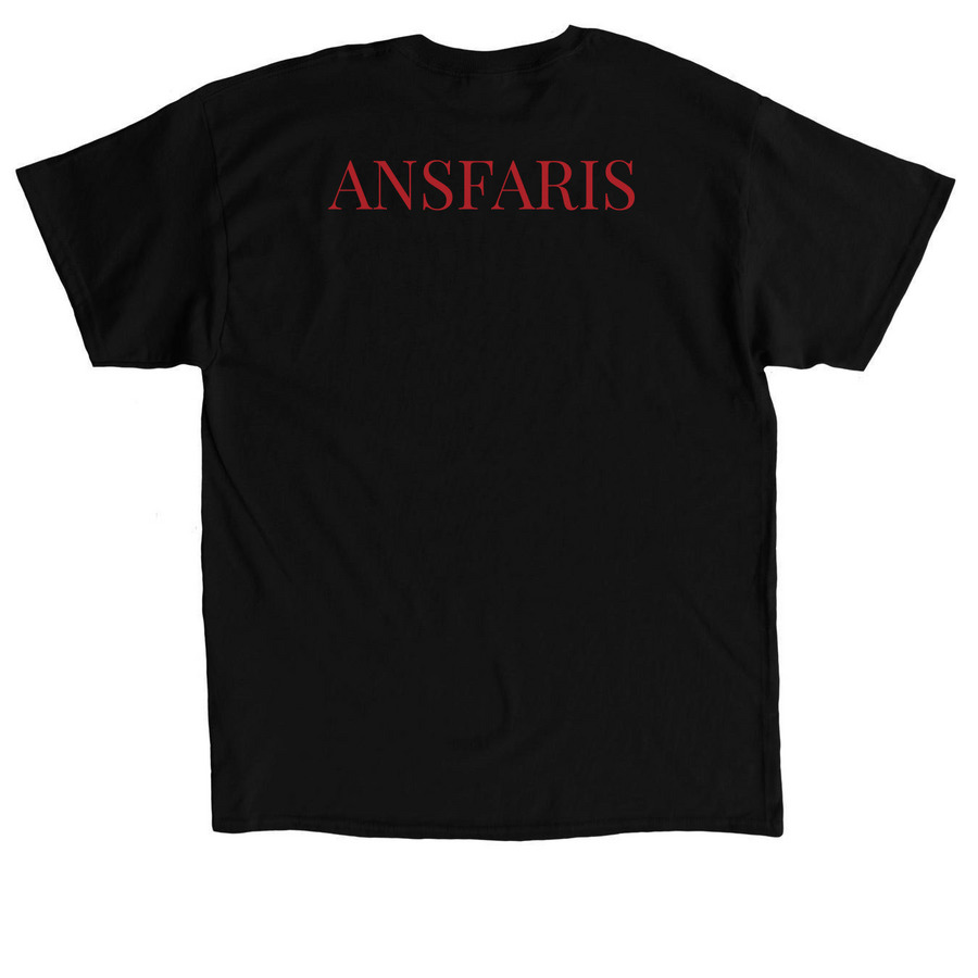 Just enough&nbsp;, a Black Classic Unisex Tee (back-view)