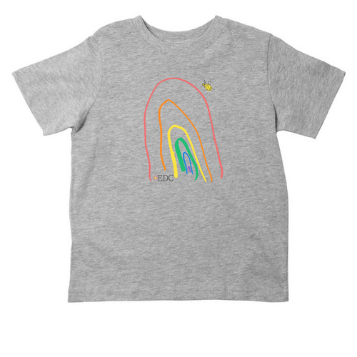 EDC Rainbow Toddler Tee, a Heather Toddler Tee