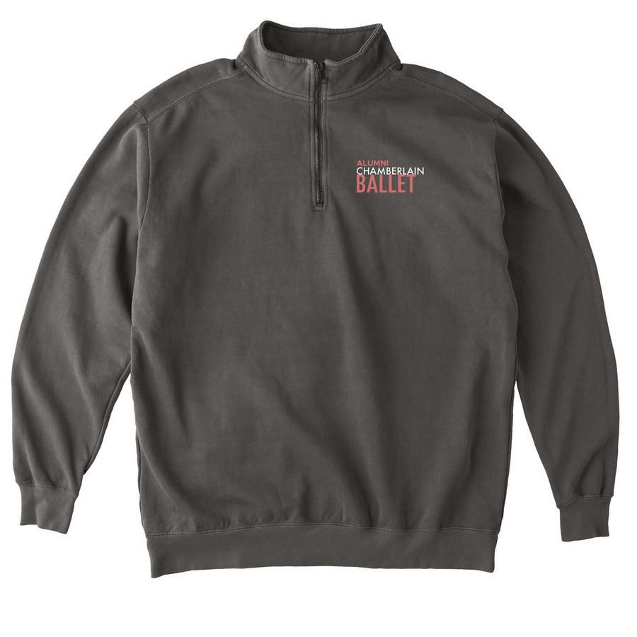Quarter Zip: (Alumni Logo), a Pepper Comfort Colors Quarter Zip Pullover