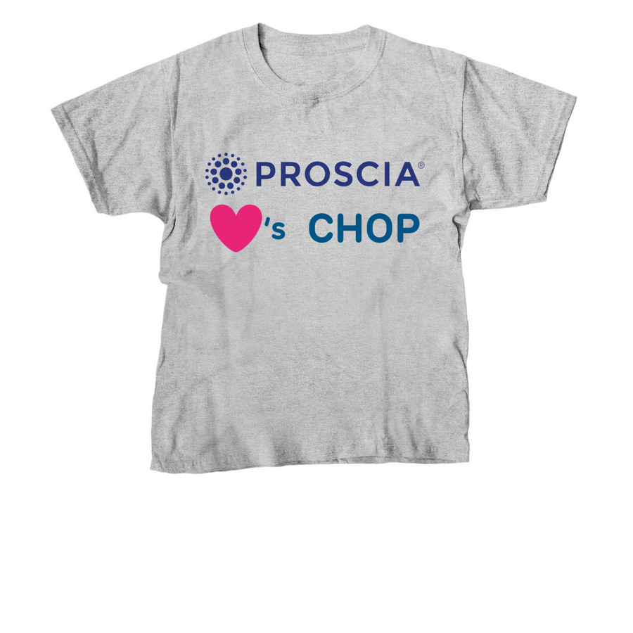 Proscia <3's CHOP!&nbsp;, a Sport Grey Youth Unisex Tee