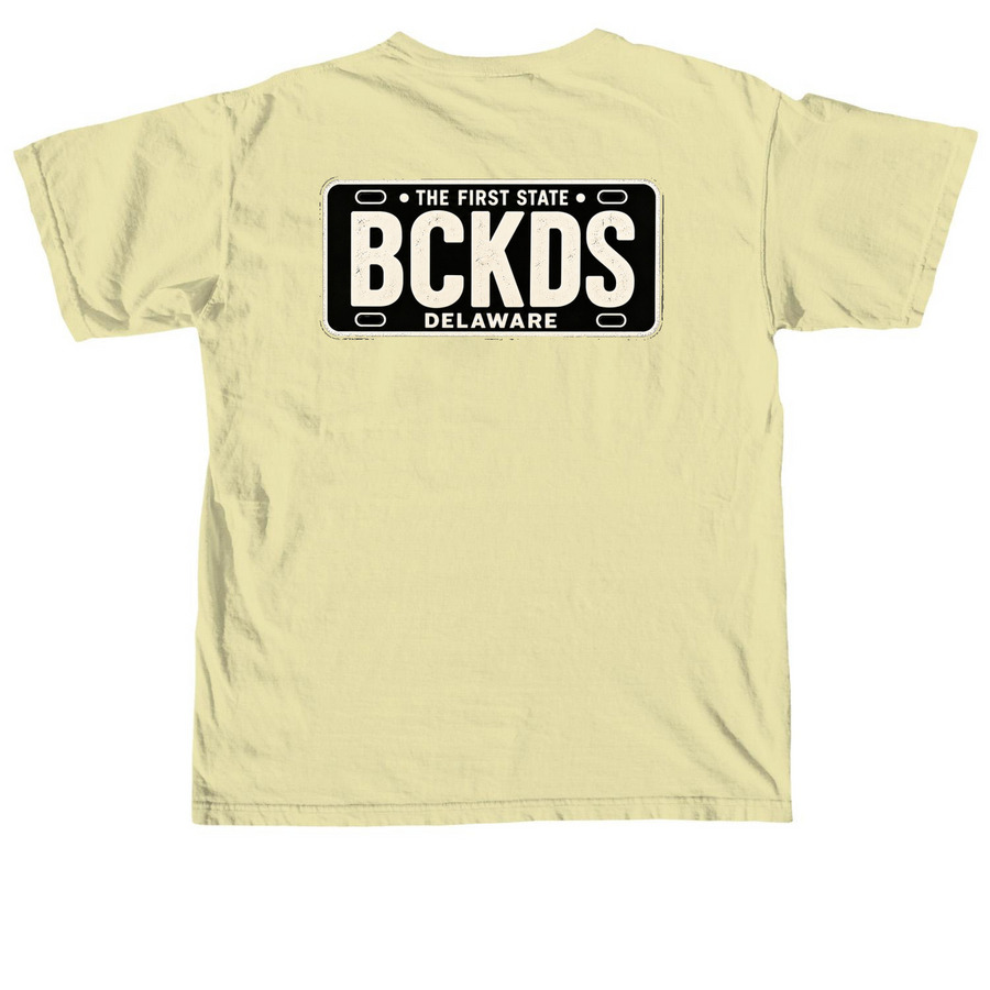 BW Tag Because Kids, a Butter Comfort Colors Unisex Tee (back-view)
