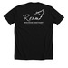 Riggs, a Solid Black Blend Premium Unisex Tee (back-view)