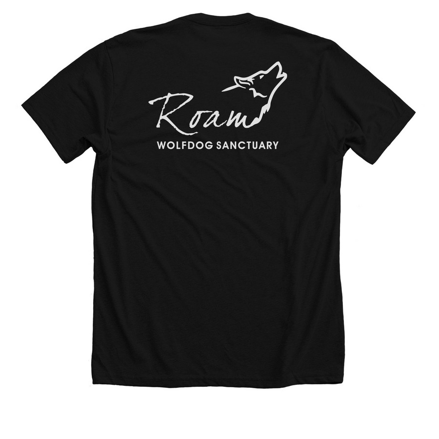 Riggs, a Solid Black Blend Premium Unisex Tee (back-view)