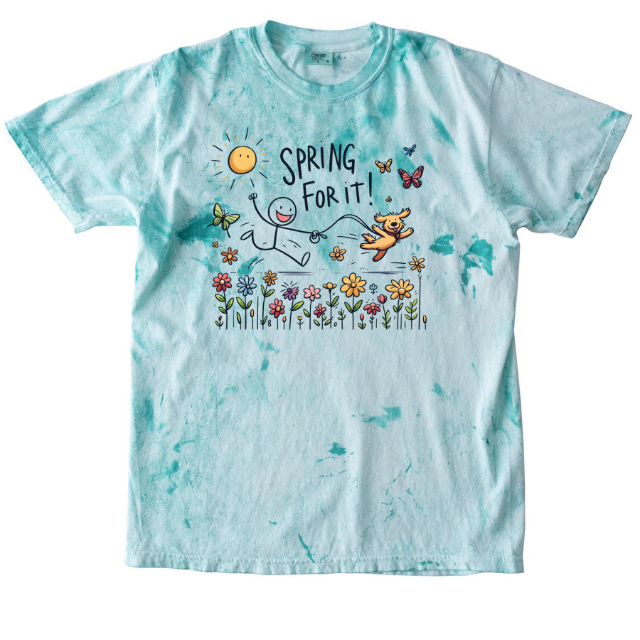 April Shirt of the Month, a Sea Glass Comfort Colors Colorblast Tee