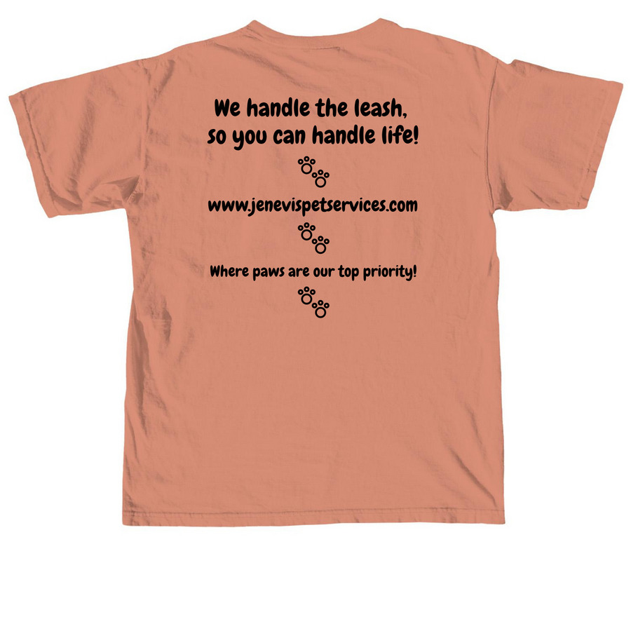 Cotton Tops Black Print (7/9), a Terracotta Comfort Colors Unisex Tee (back-view)