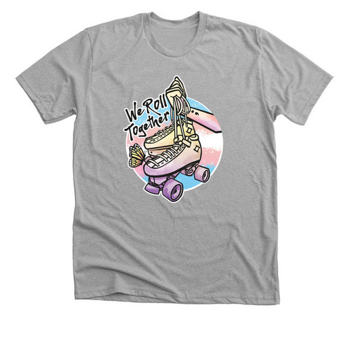We Roll Together - A4TE, a Athletic Heather Premium Unisex Tee